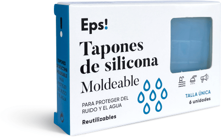 TAPONES ANTIRRUIDO Y ANTIAGUA SILICONA MOLDEABLE — Eps! Tapones para todas las situaciones